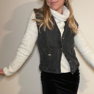 Vintage Harley Davidson denim vest